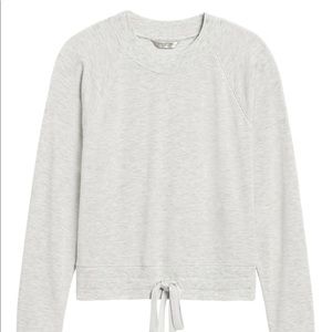 Banana Republic Fleece Cropped Sweatshirt XS